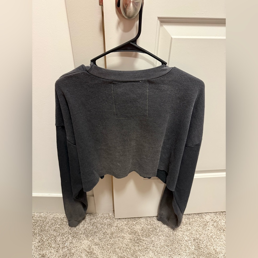 Aviator Nation Small Gray Cropped Sweatshirt. ⚡️🌚 - Picture 2 of 3